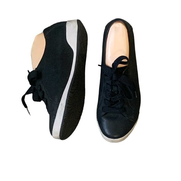 Dansko Black Leather Lace Up Sneaker Womens Sz US 8.5/9 #46F - Picture 4 of 8